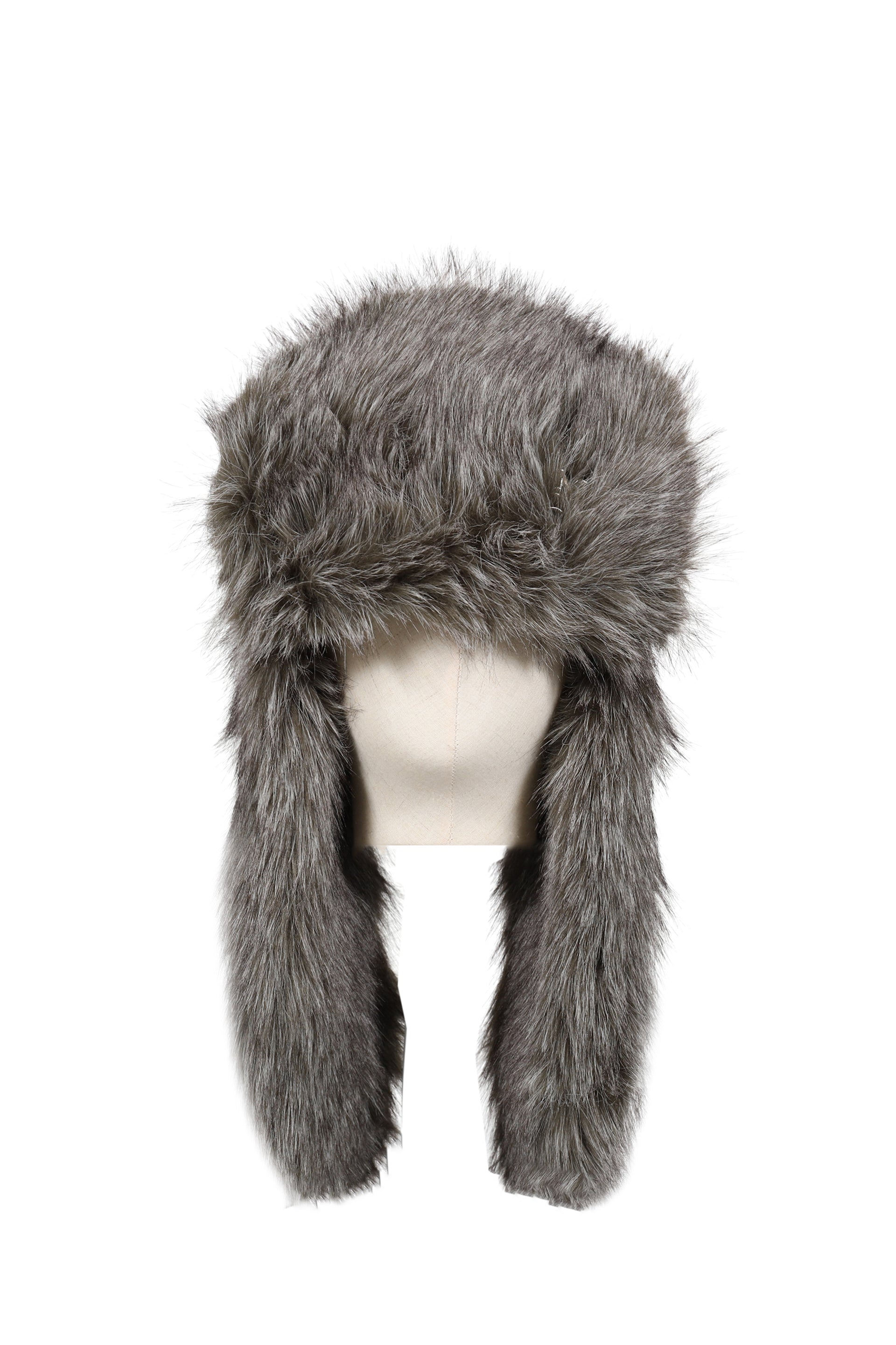 FUR TRAPPER HAT / ASH
