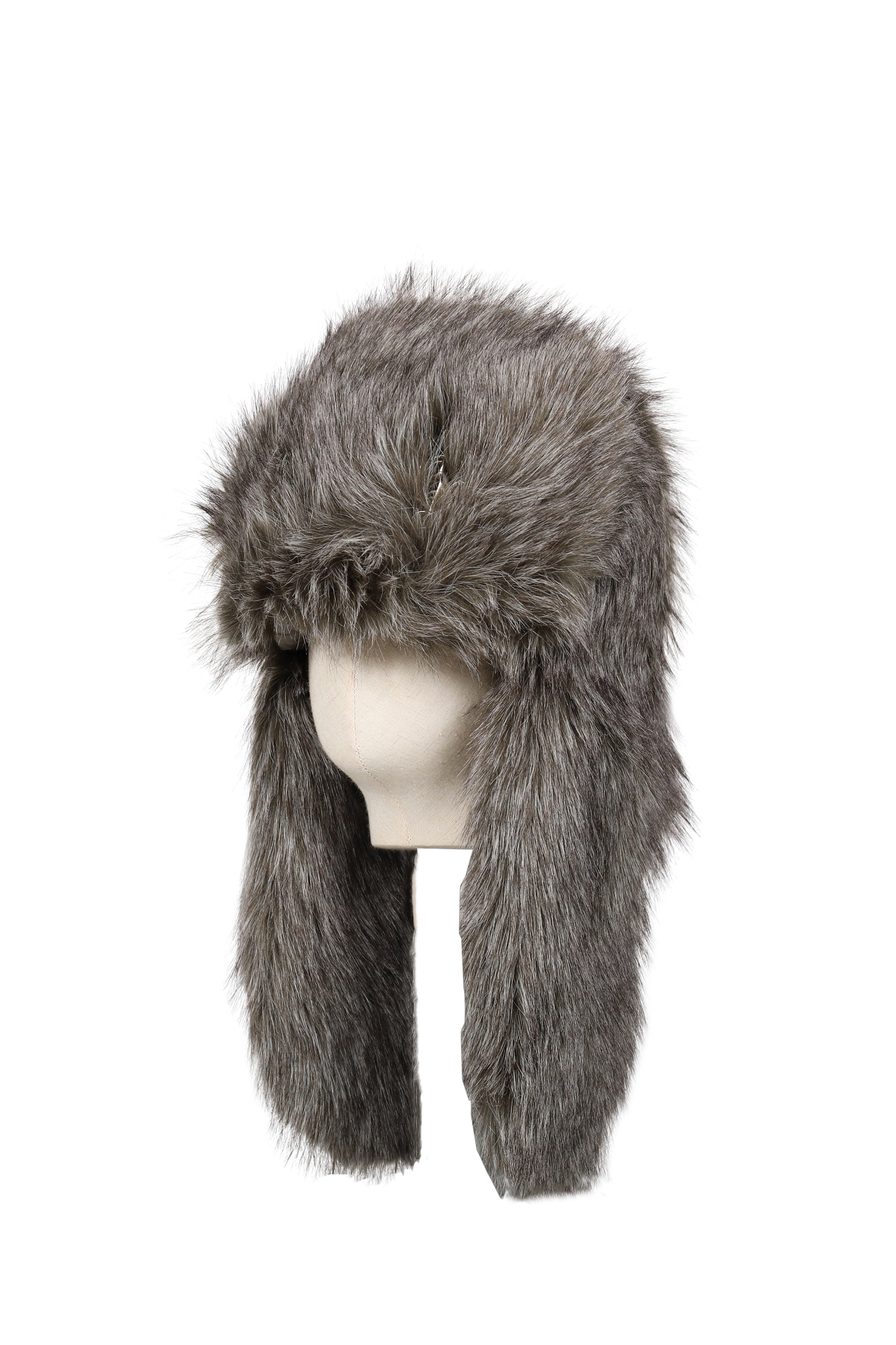 FUR TRAPPER HAT / ASH