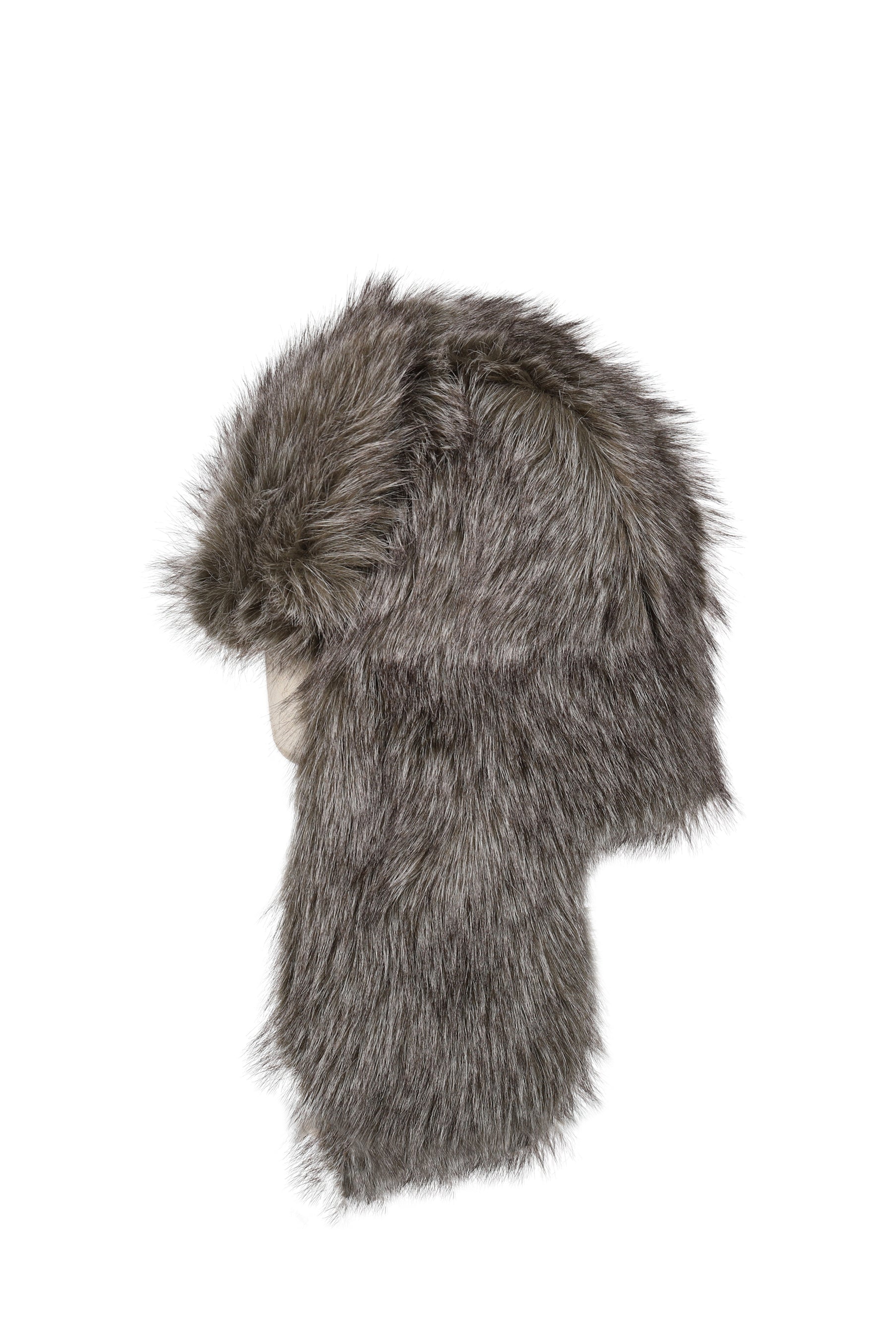 FUR TRAPPER HAT / ASH