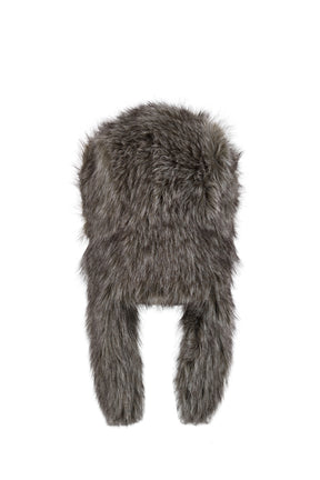 FUR TRAPPER HAT / ASH