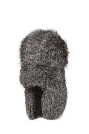 FUR TRAPPER HAT / ASH