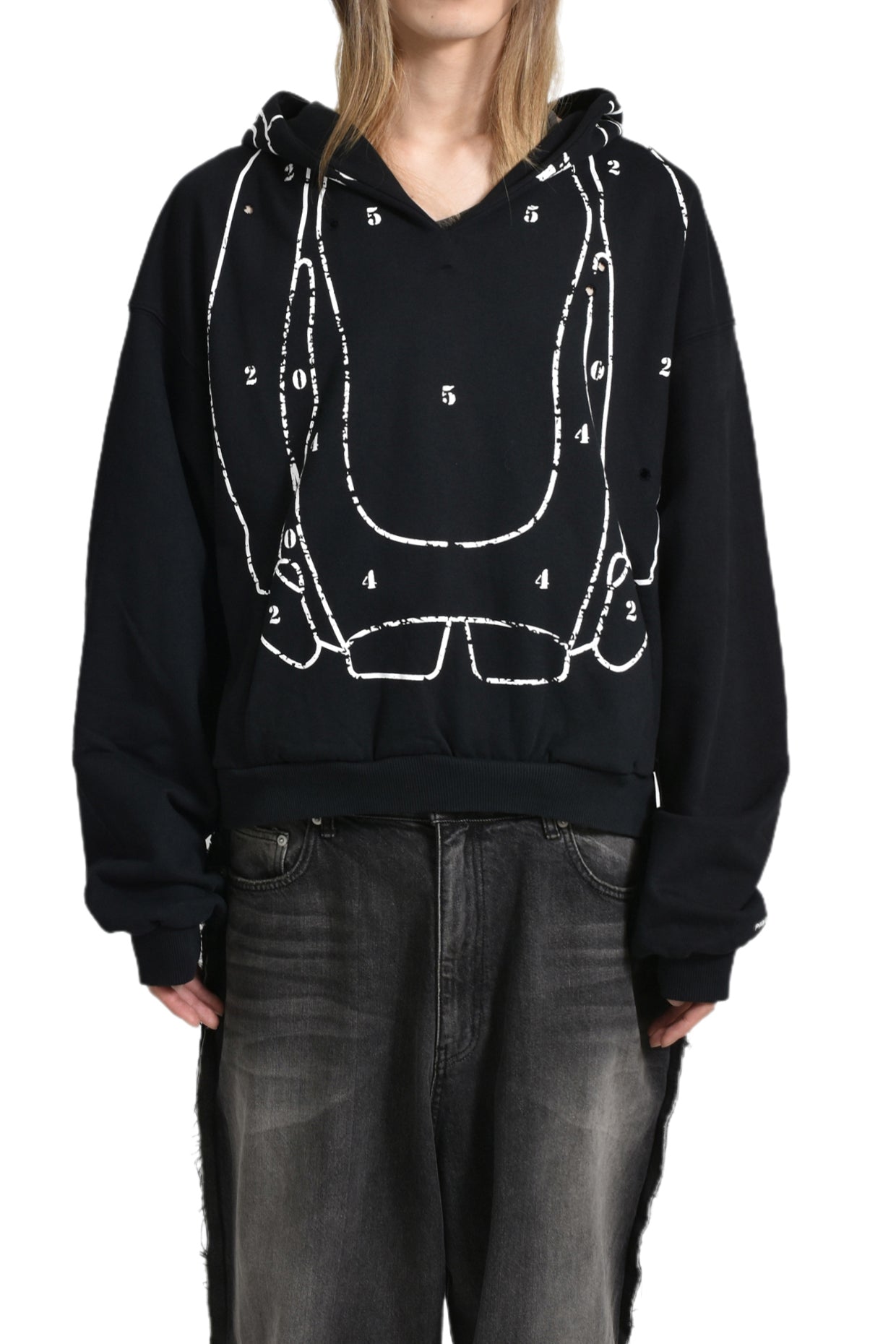 ZYGON HOODIE / WASHED BLK