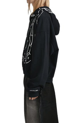 ZYGON HOODIE / WASHED BLK