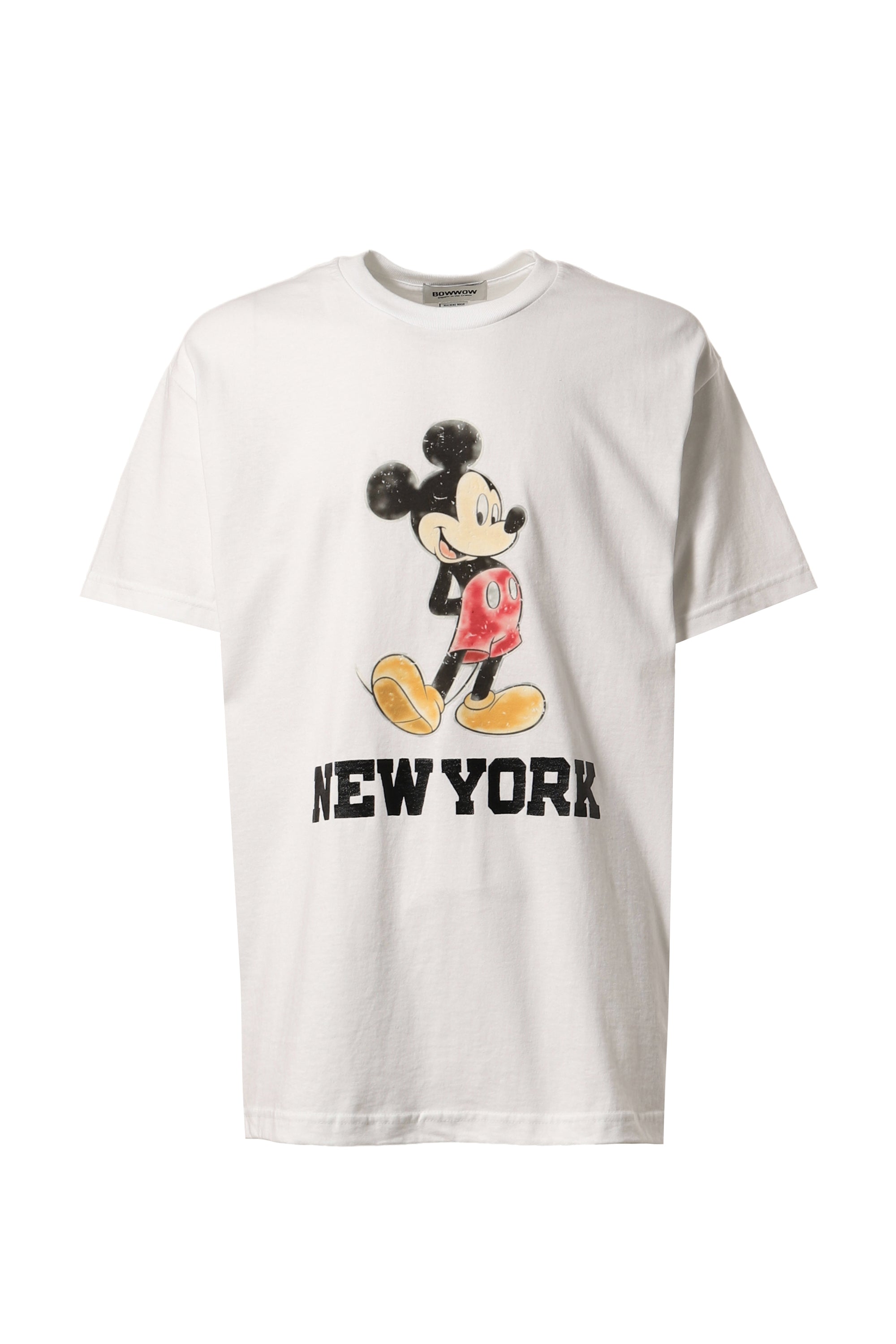 BOW WOW バウワウSS24 RECOGNIZE MICKEY MOUSE NEW YORK TEE / WHT 