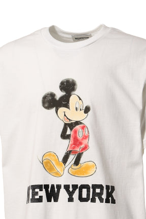 RECOGNIZE MICKEY MOUSE NEW YORK TEE / WHT