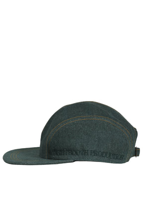 SIDE LOGO DENIM CAMP CAP / DARK GRN