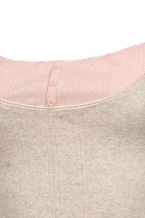 HONEY LAYERED CAMISOLE / MELANGE GRY
