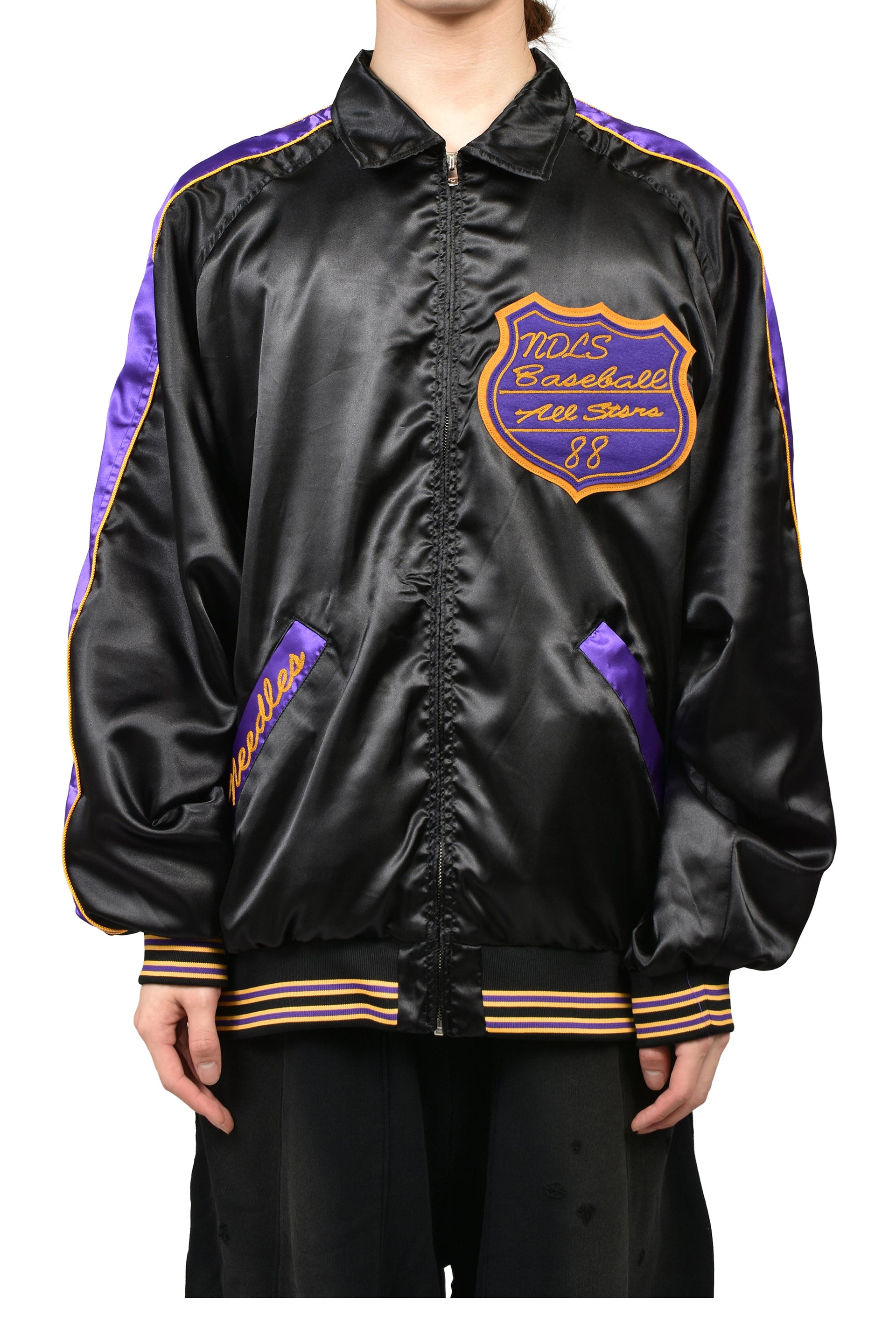 STADIUM JACKET - POLY SATEEN / BLK