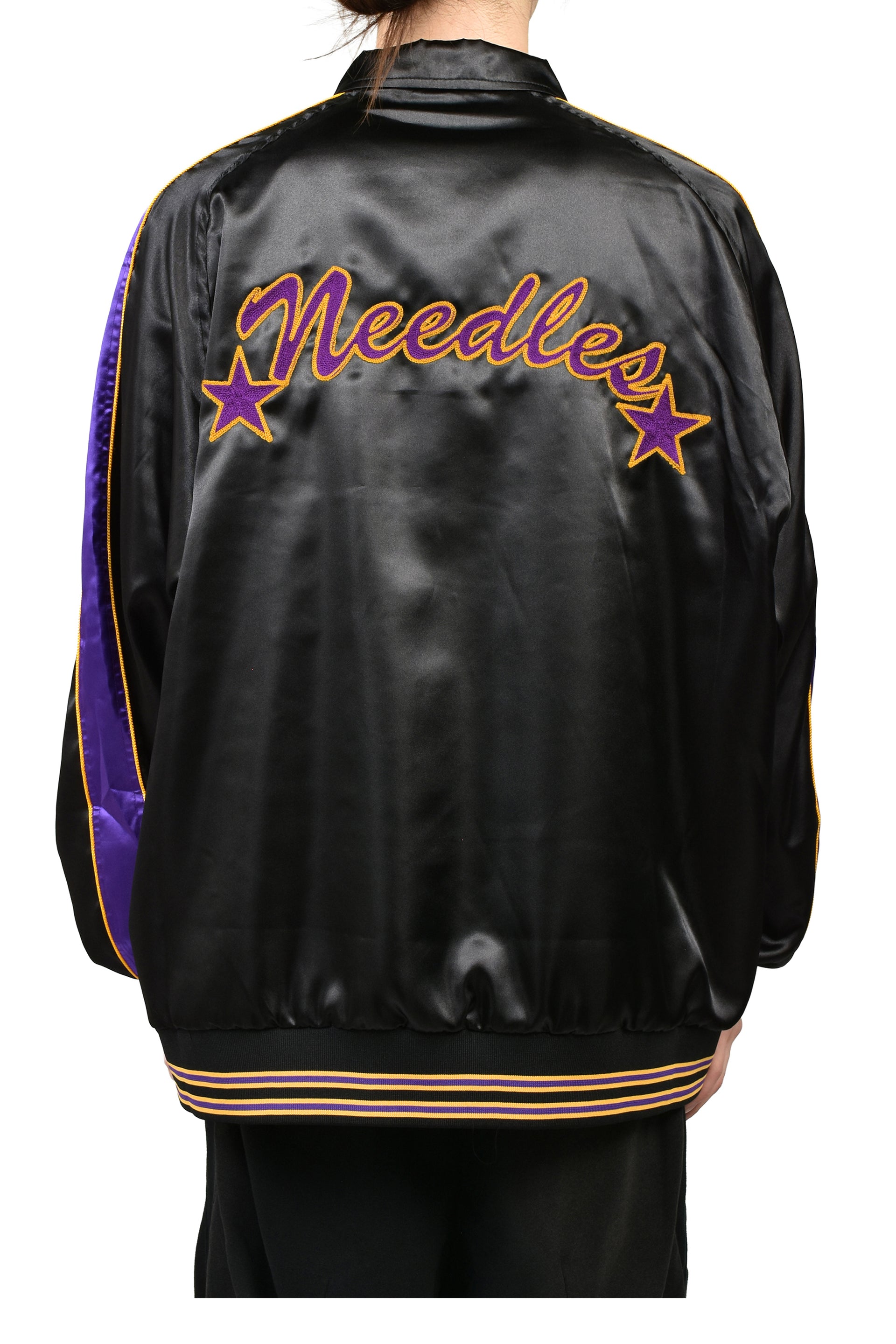 STADIUM JACKET - POLY SATEEN / BLK
