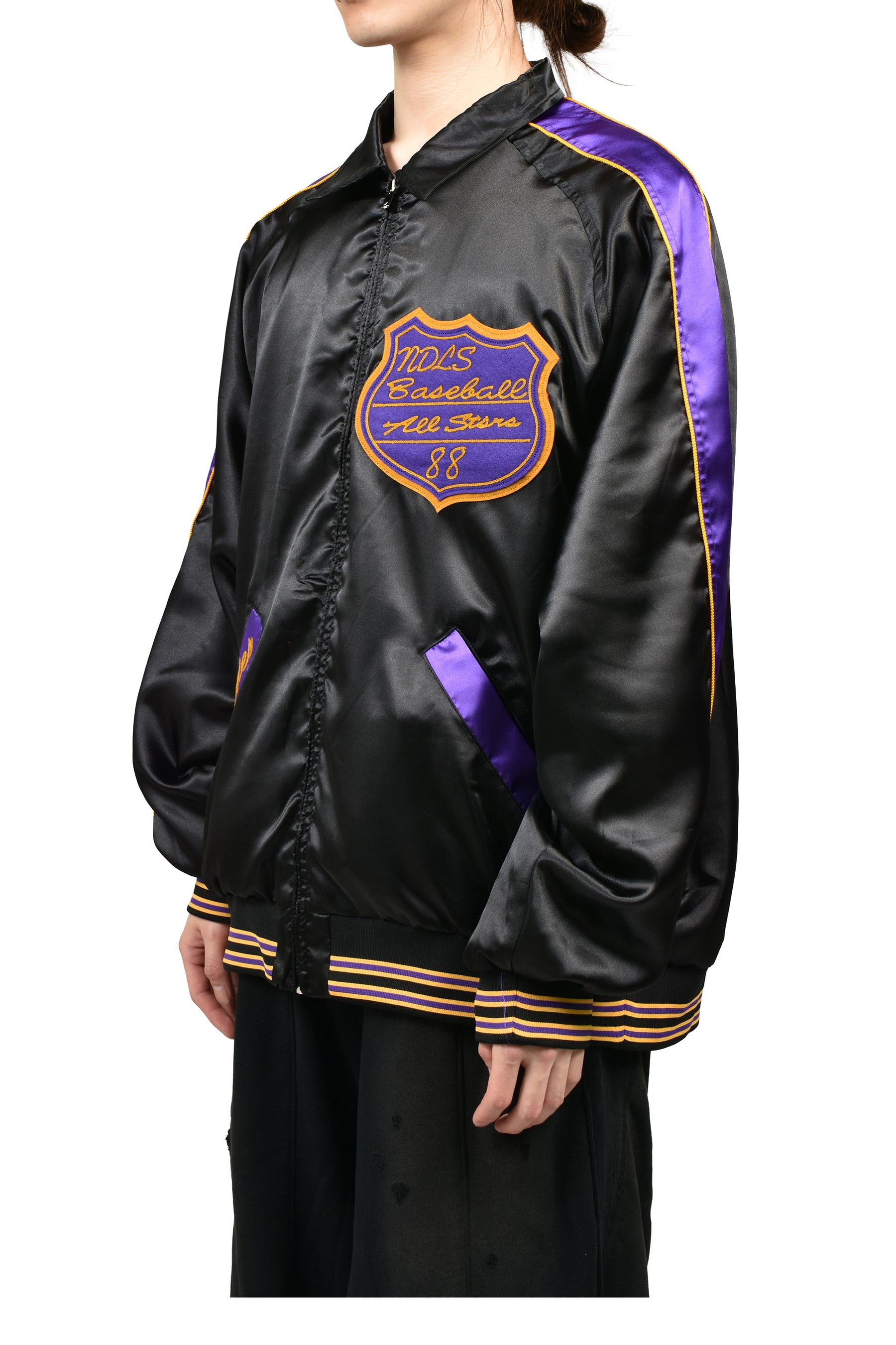 STADIUM JACKET - POLY SATEEN / BLK