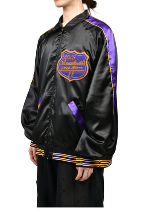 STADIUM JACKET - POLY SATEEN / BLK
