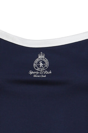 CROWN TENNIS PIQUE TANK / DARK NVY