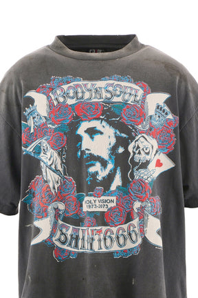 ＜SAINT MICHAEL＞SS TEE/BODYN SOUL/BLACK SAINT Mxxxxxx セントマイケル FW25 SS TEE/BODYN SOUL / BLK - NUBIAN