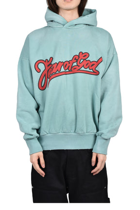 "FEAR OF GOD" CLASSIC FIT HOODIE / SKY