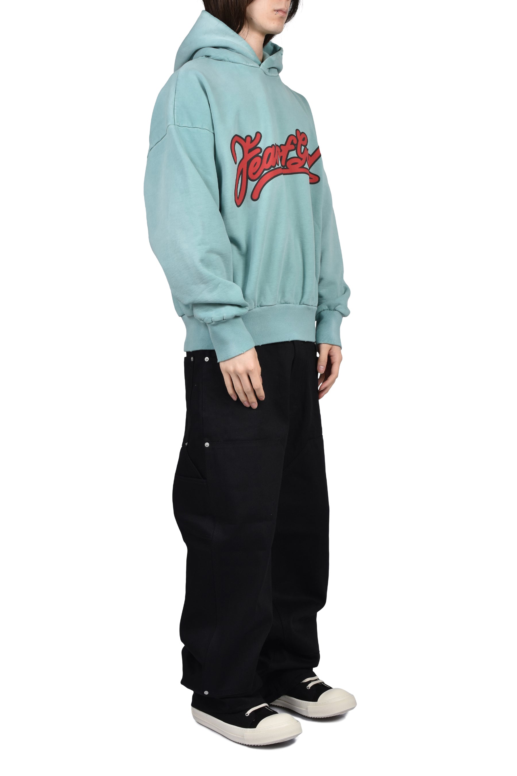 "FEAR OF GOD" CLASSIC FIT HOODIE / SKY