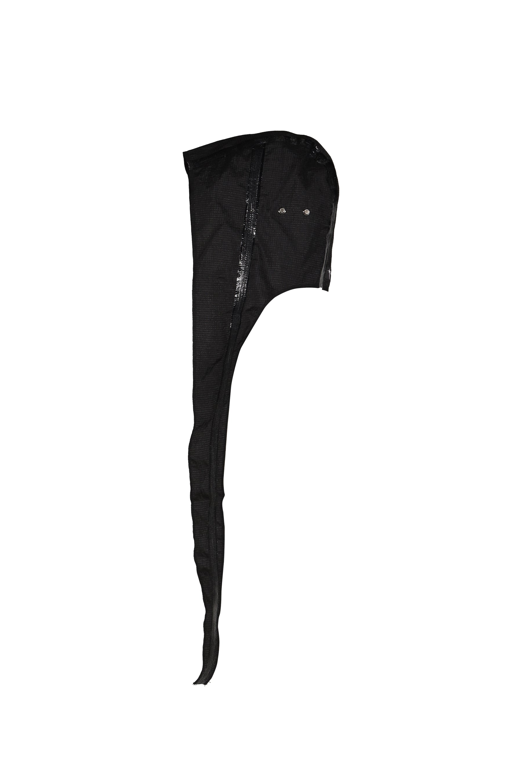 SEAM SEALED TAPED LINE HOODED SCARF / BLK