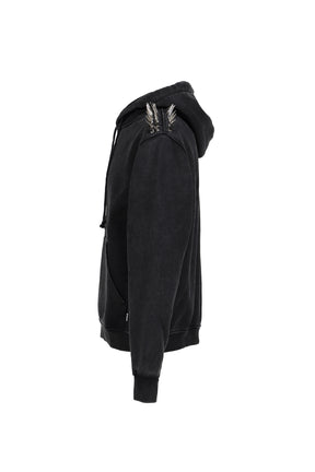 DEEGAN PULLOVER HOODIE / BLK