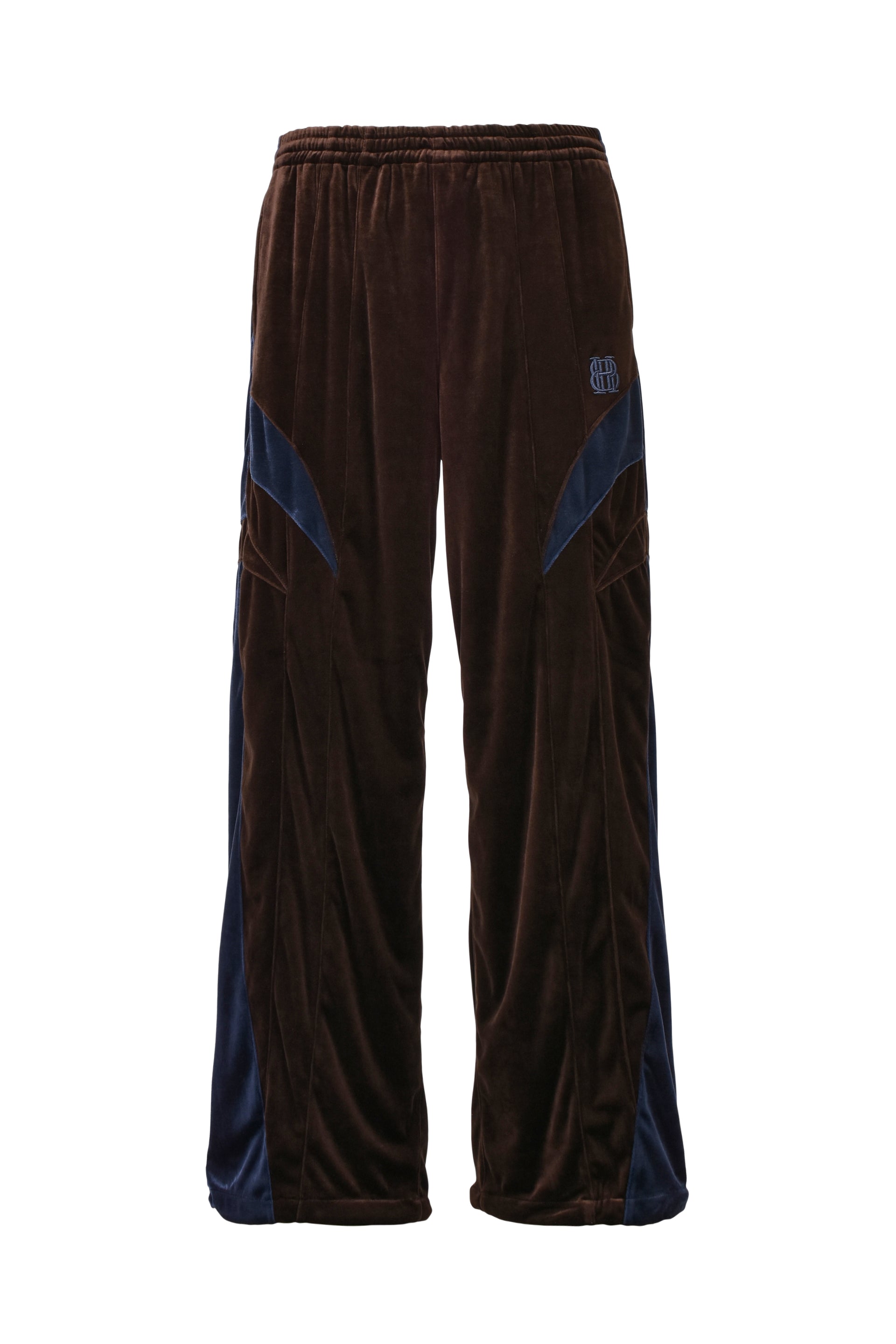 VELOUR WARM UP PANTS / BRW