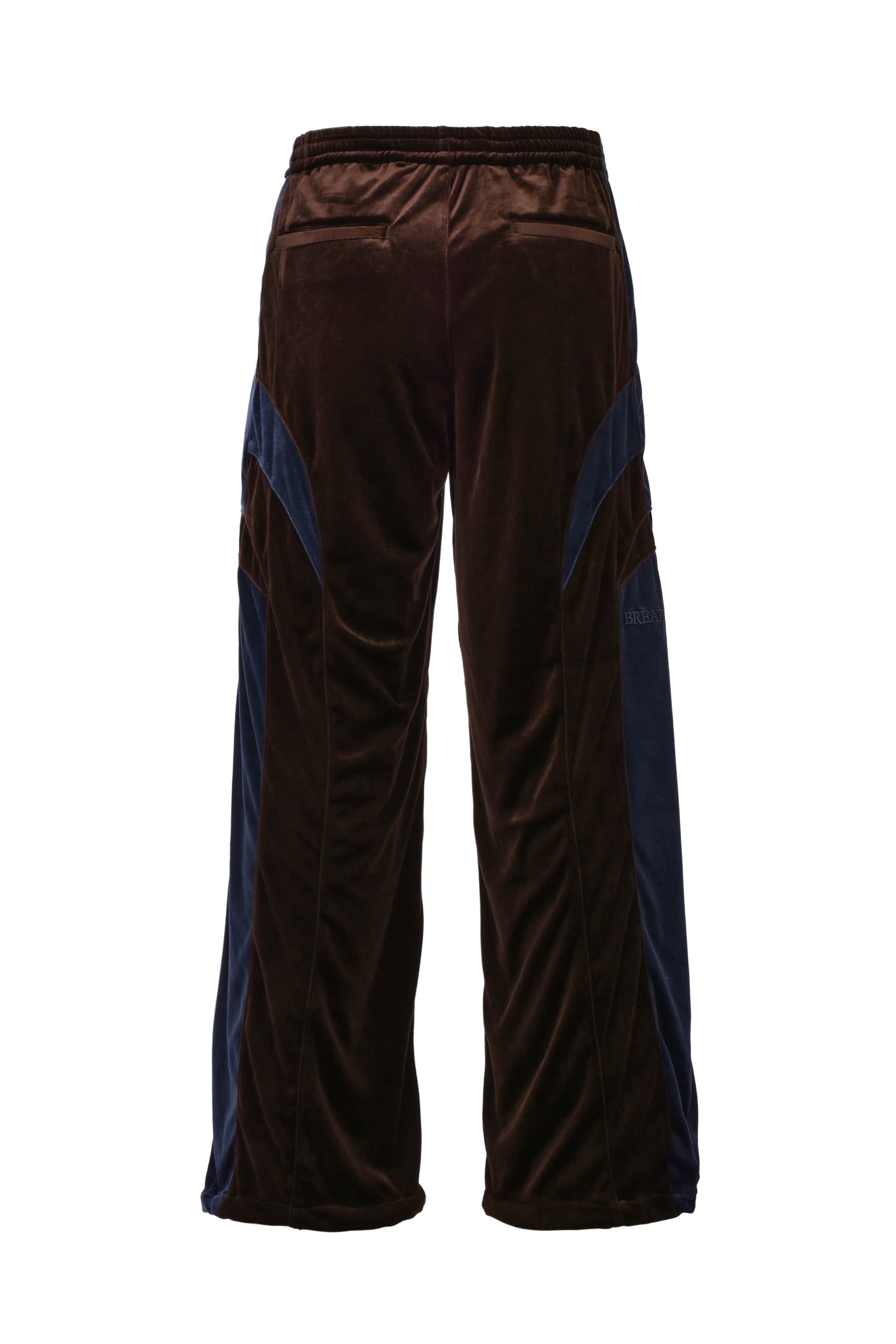 VELOUR WARM UP PANTS / BRW