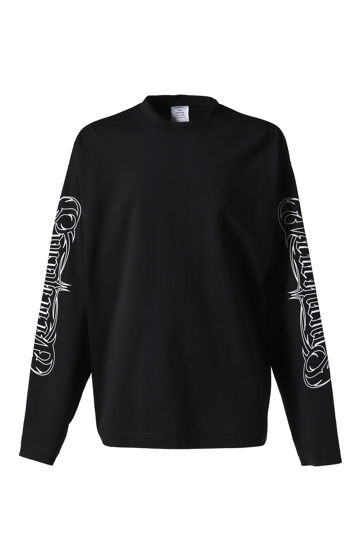 METAL PRINTED LONGSLEEVE / BLK