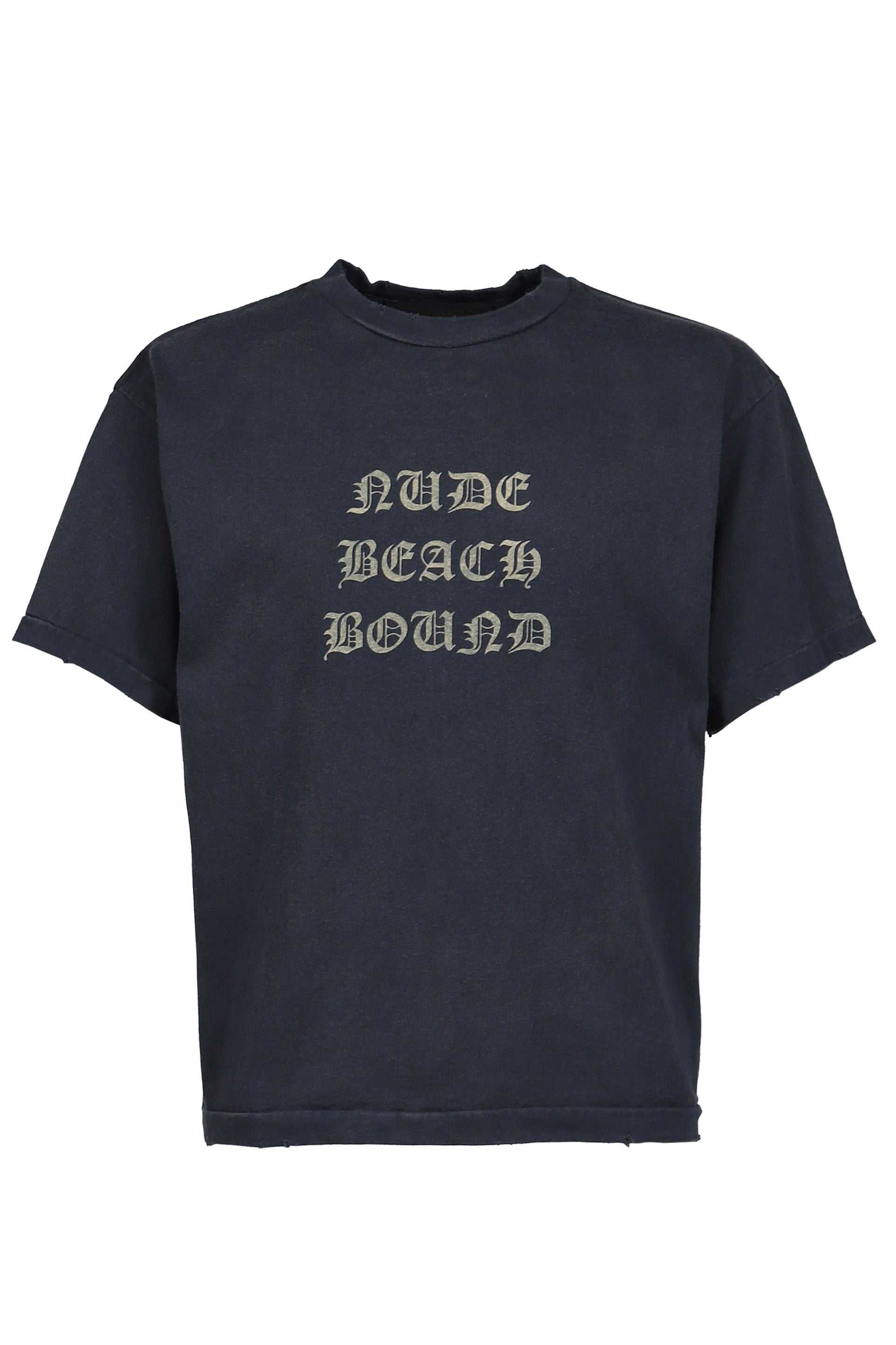 NUDE BEACH T-SHIRTS / BLK