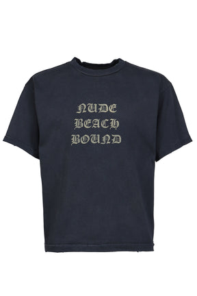 NUDE BEACH T-SHIRTS / BLK