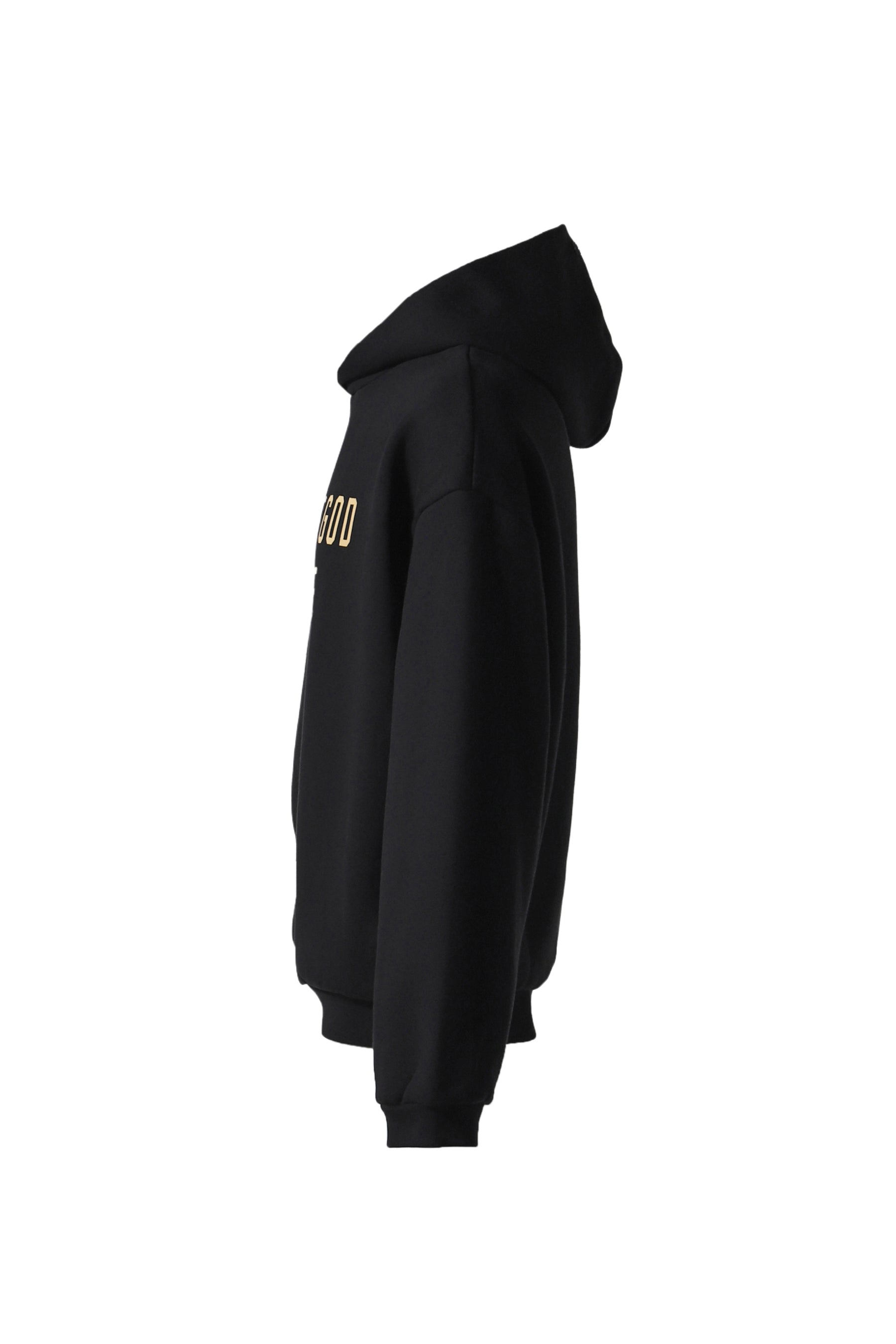 FLEECE HOODIE / BLK