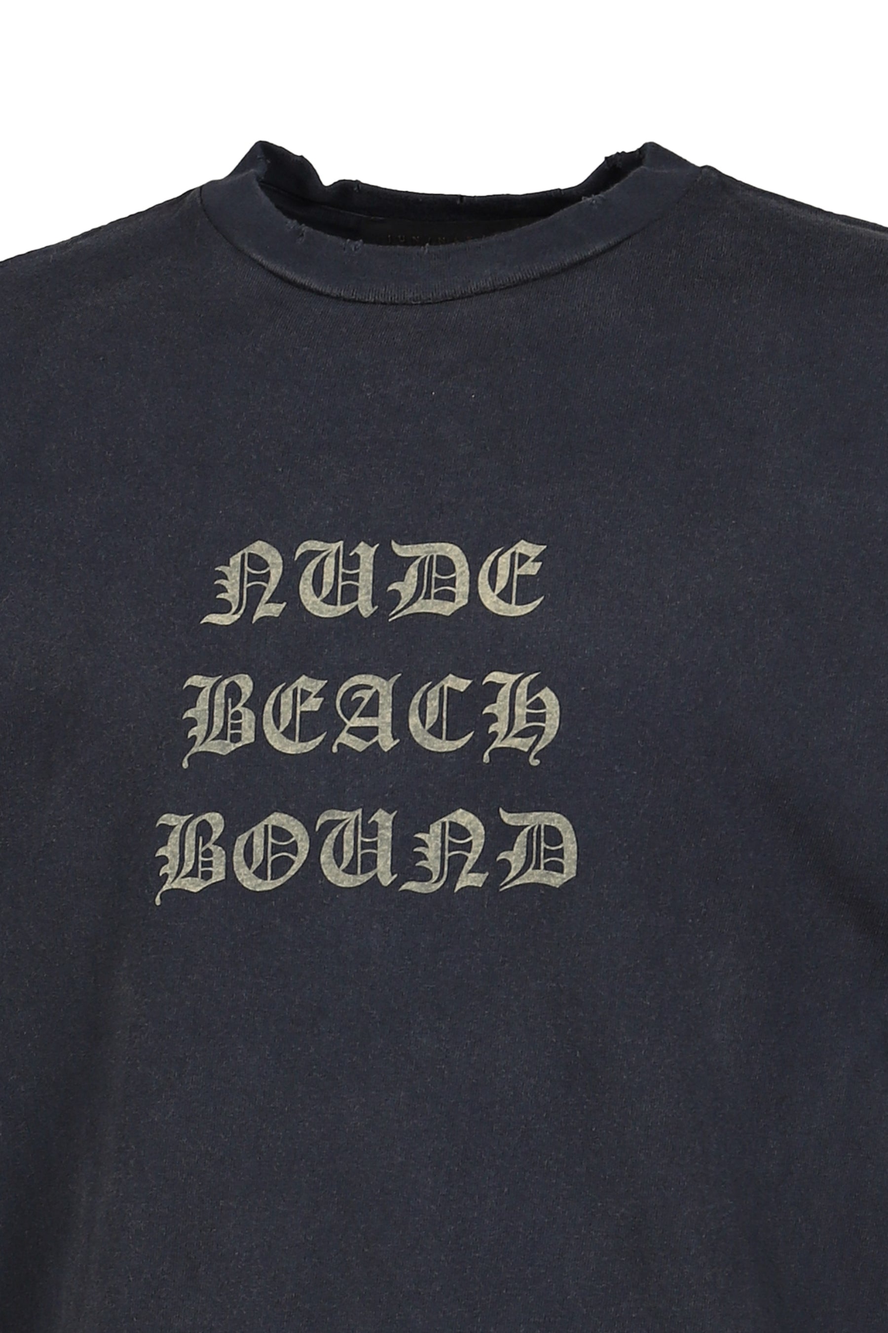 NUDE BEACH T-SHIRTS / BLK