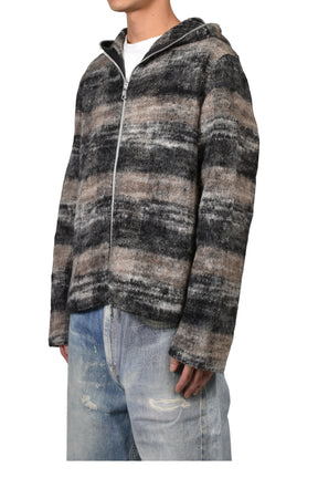 FULL ZIP HOOD / NIGHT WOODS CHECK