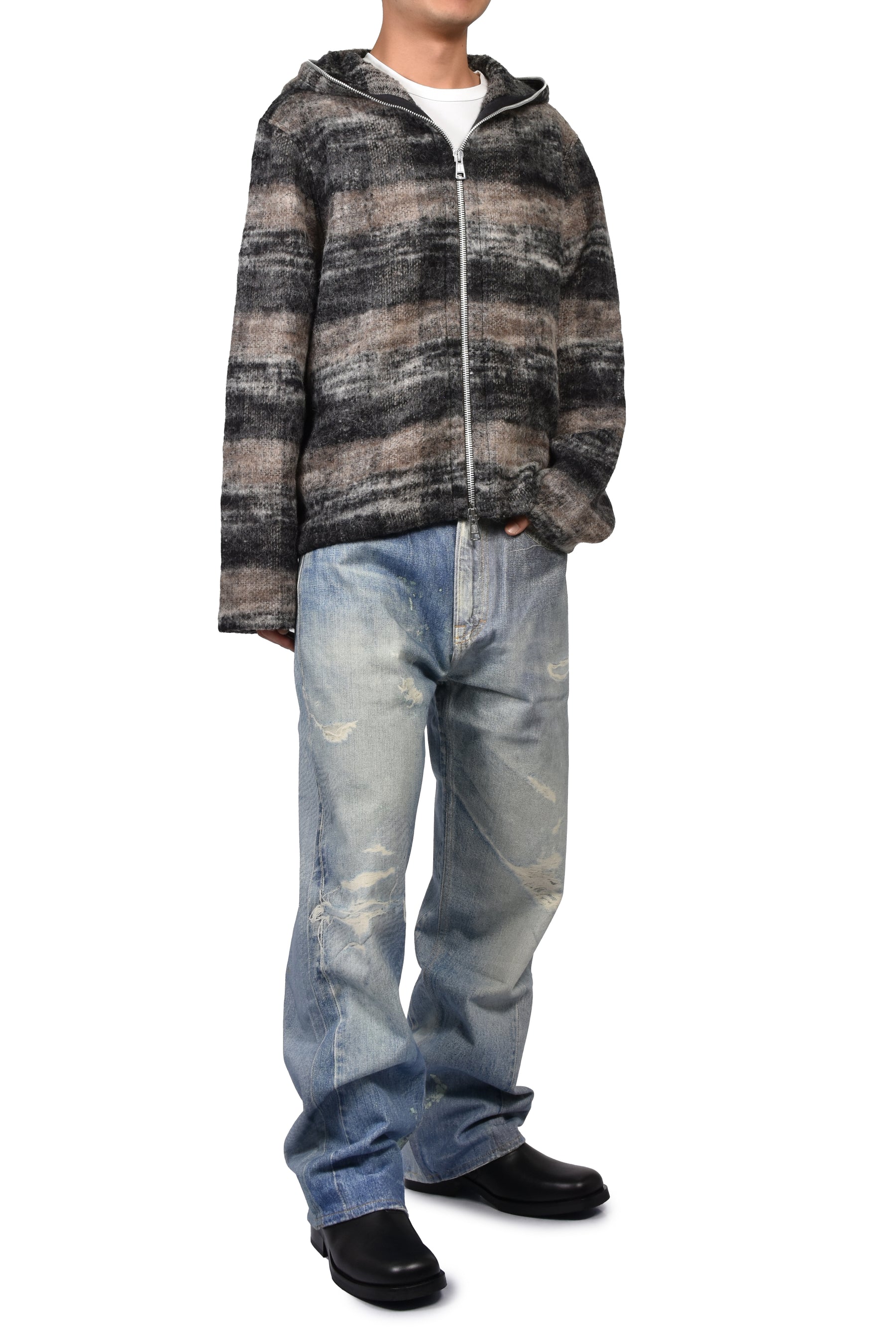 FULL ZIP HOOD / NIGHT WOODS CHECK