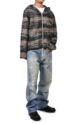 FULL ZIP HOOD / NIGHT WOODS CHECK
