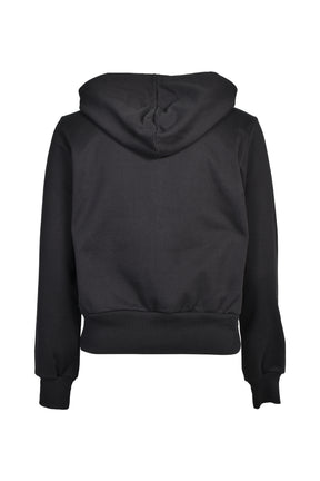 MB FLOWER ZIP-UP HOODIE / BLK