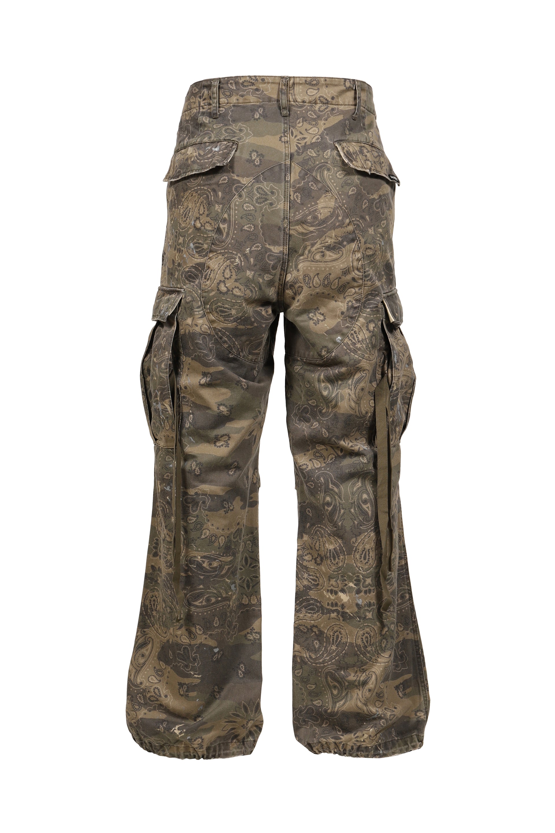 PAISLEY CAMO CARGO PANTS / KHA