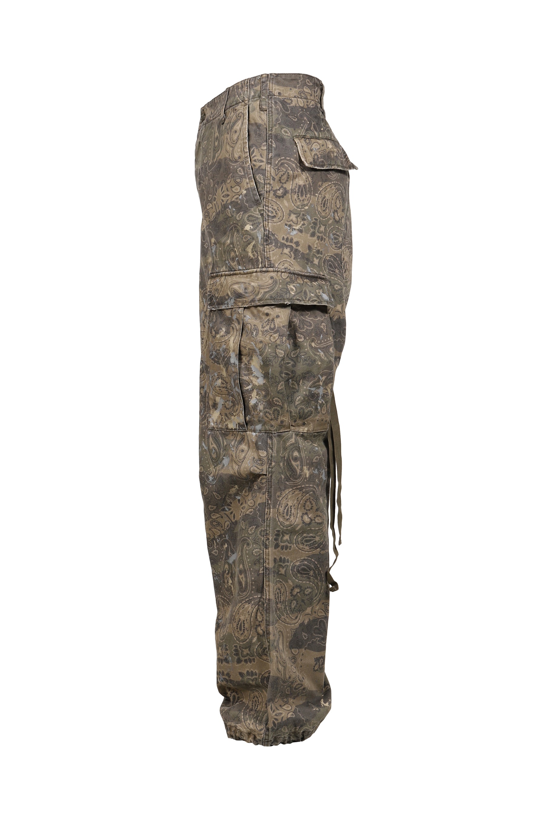 PAISLEY CAMO CARGO PANTS / KHA