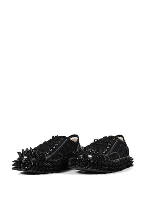 SPIKY CANVAS SNEAKER / BLK