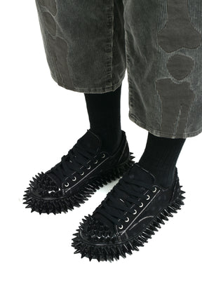 SPIKY CANVAS SNEAKER / BLK