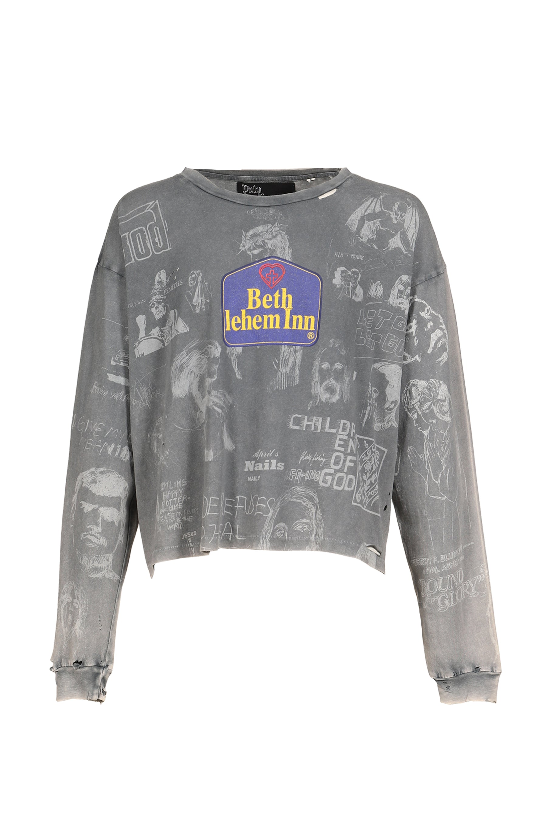 BETHLEHEM INN L/S TEE / GRY
