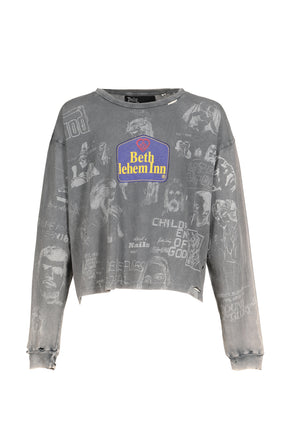 BETHLEHEM INN L/S TEE / GRY