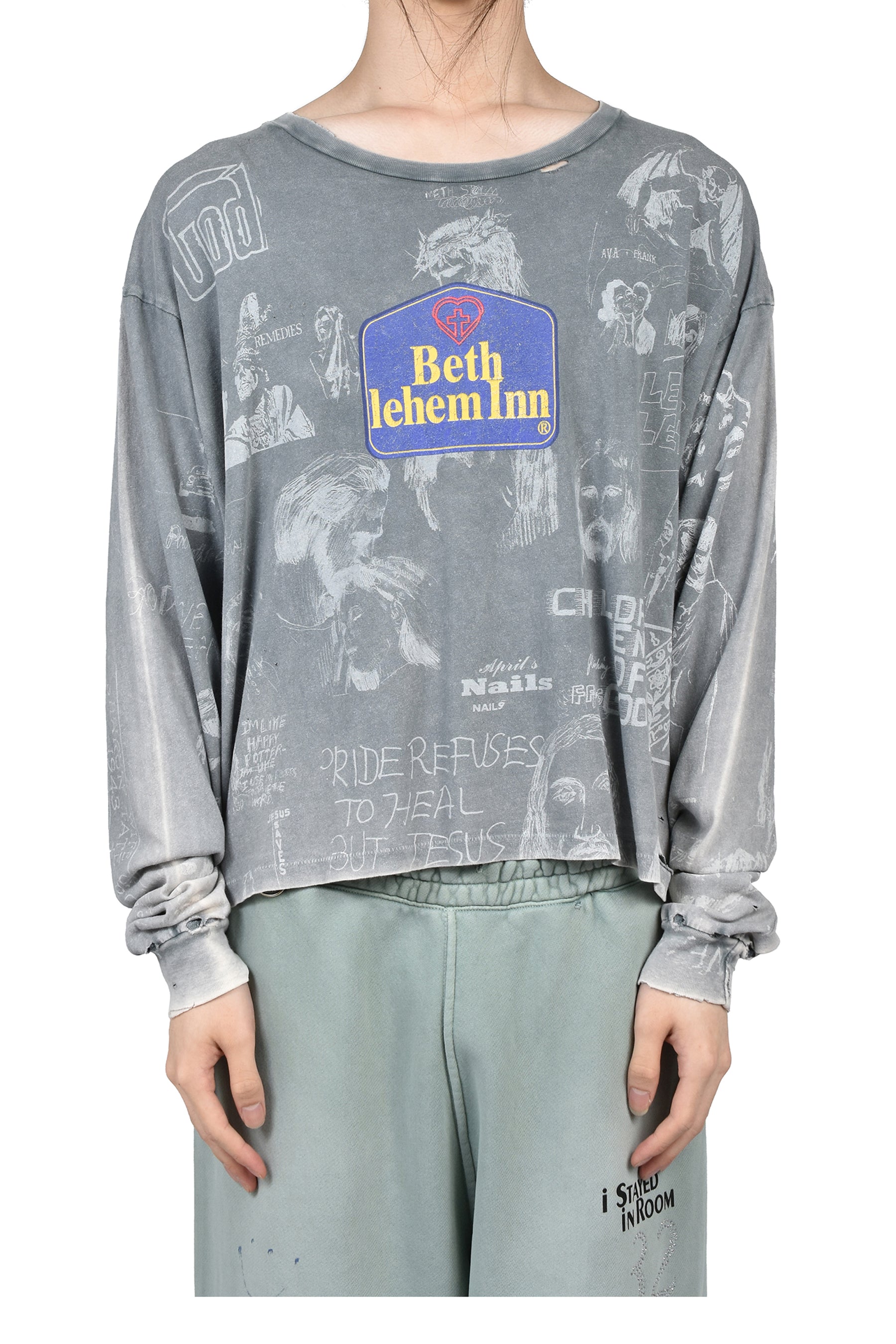 BETHLEHEM INN L/S TEE / GRY