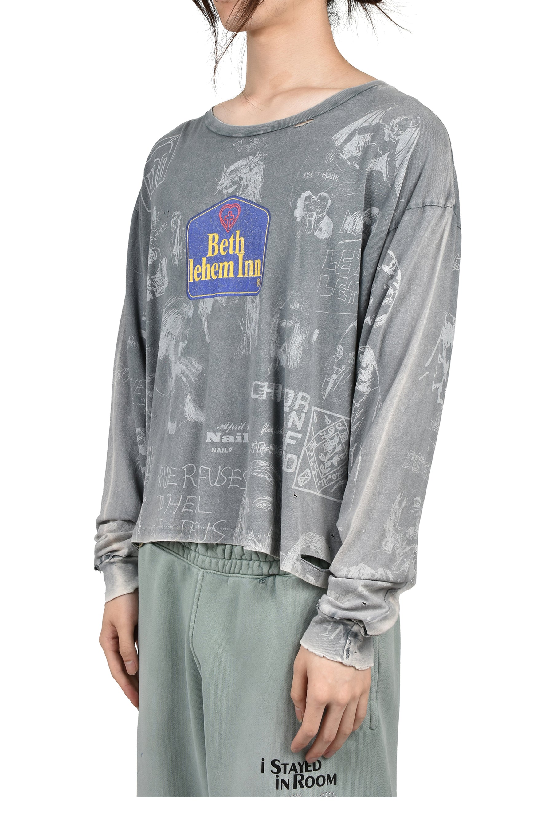 BETHLEHEM INN L/S TEE / GRY