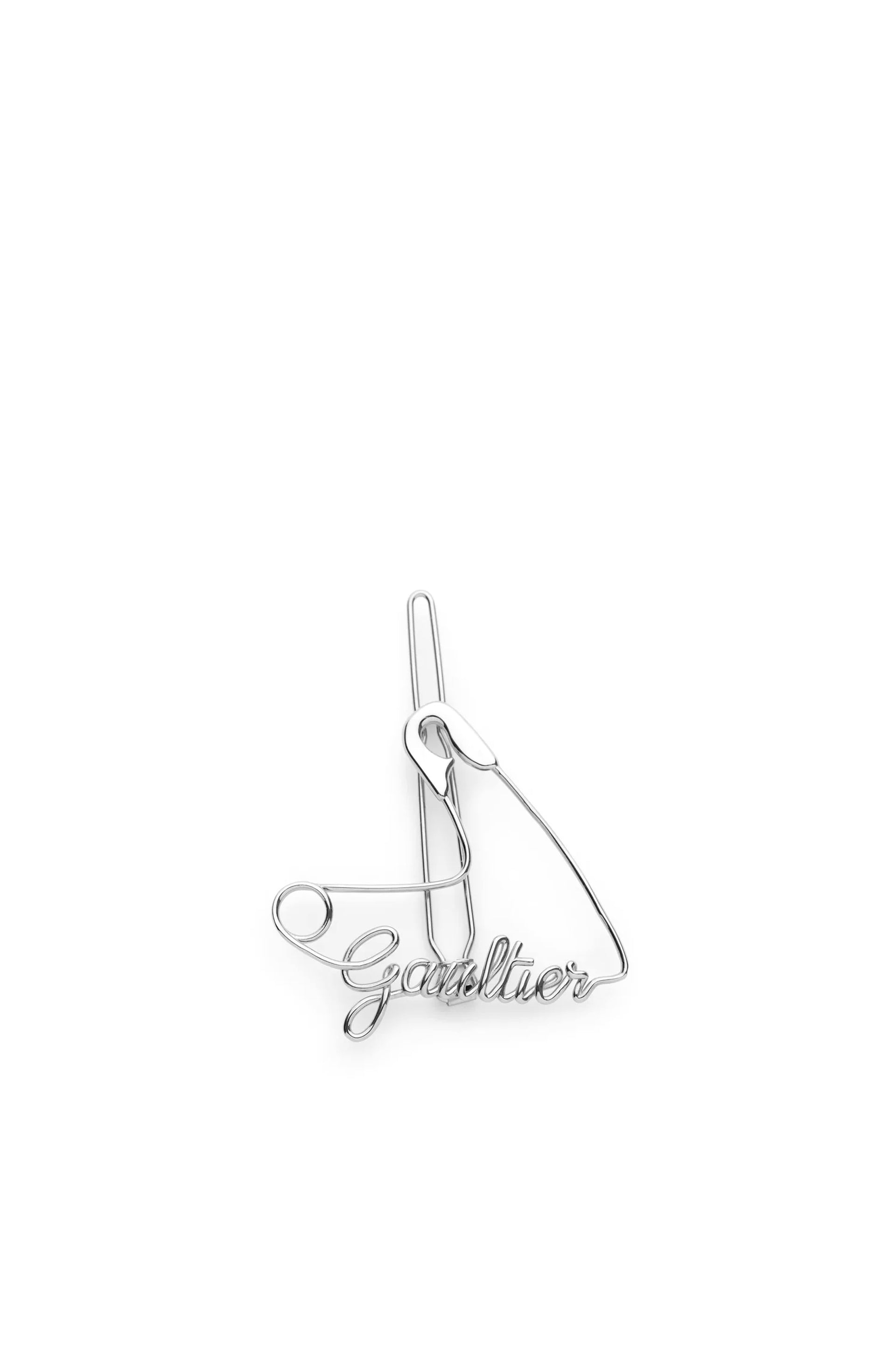 GAULTIER HEART SAFETY PIN HAIR CLIP