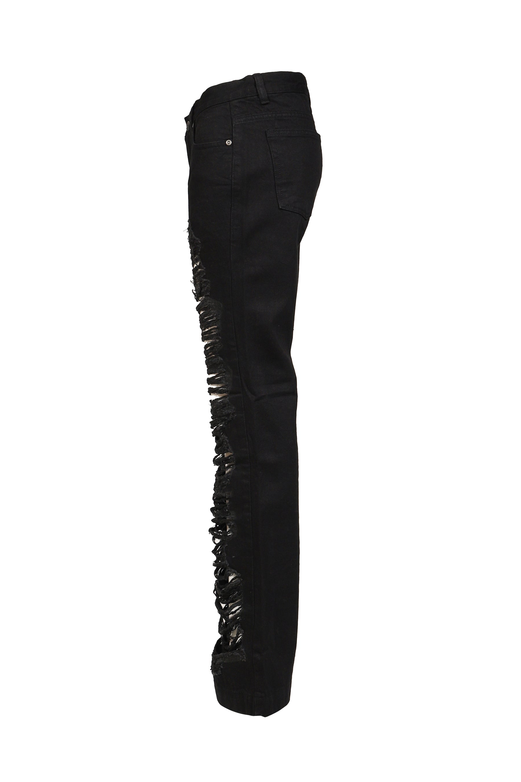OPEN DESTROYED SEMI-BOOTCUT / BLK