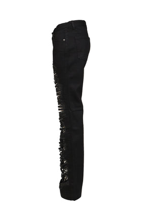 OPEN DESTROYED SEMI-BOOTCUT / BLK