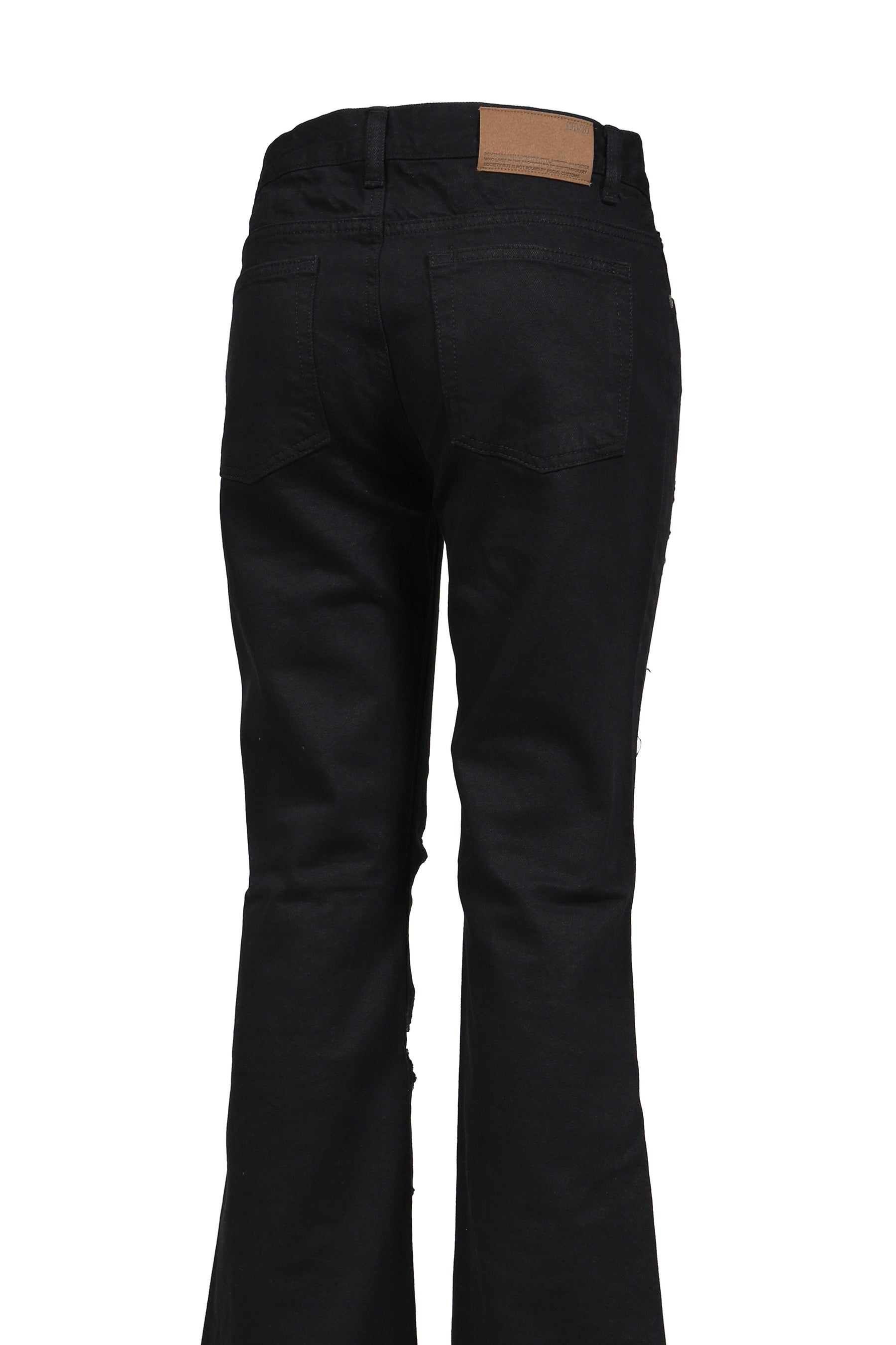 OPEN DESTROYED SEMI-BOOTCUT / BLK
