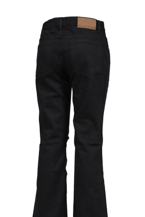 OPEN DESTROYED SEMI-BOOTCUT / BLK