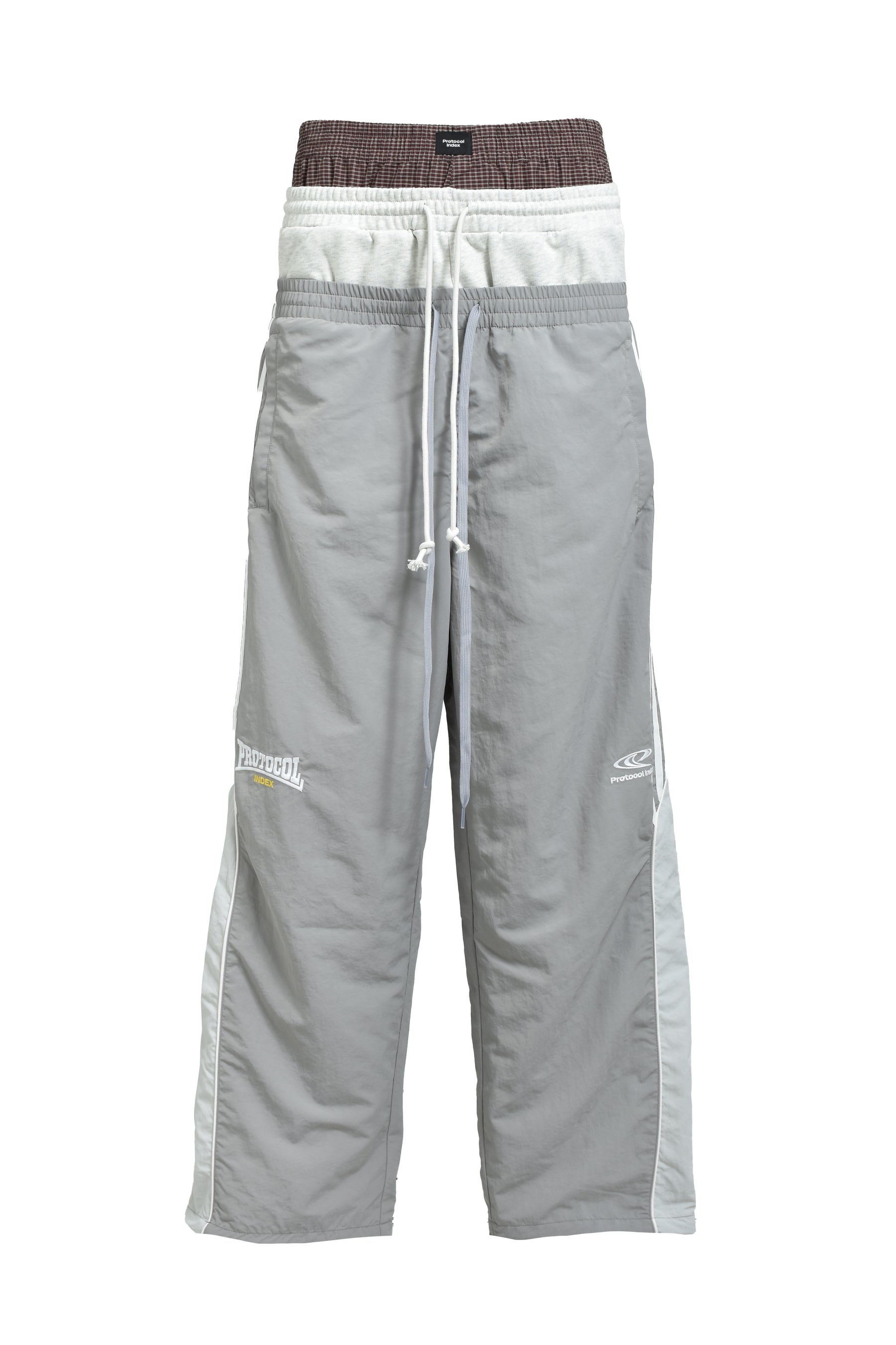 Protocol Index FW25 3 Layered Track Pants / Gray - Nubian