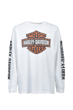 LOGO LS TEE / WHT