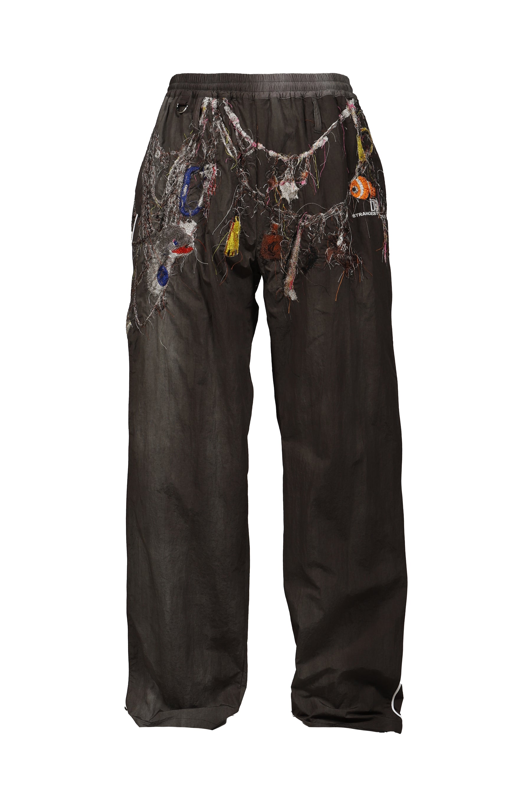 EMBROIDERED CHAIN TRACK PANTS / CHA