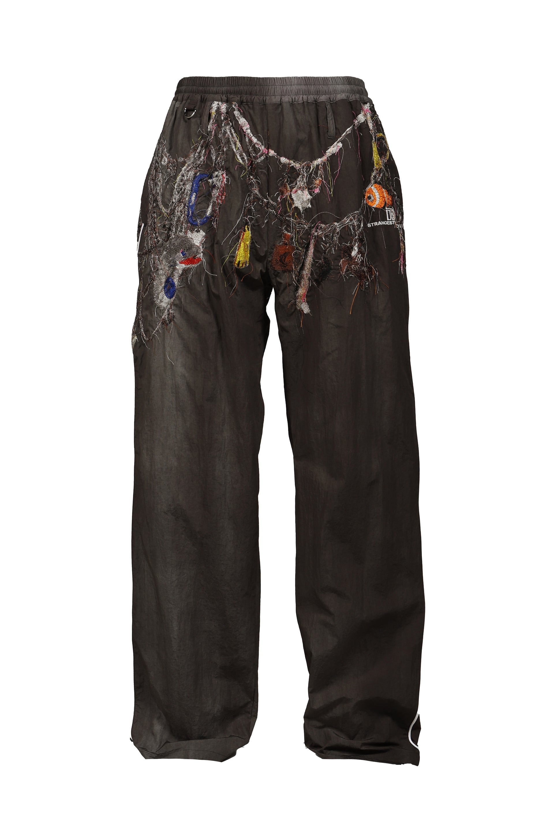 EMBROIDERED CHAIN TRACK PANTS / CHA