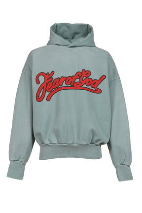 "FEAR OF GOD" CLASSIC FIT HOODIE / SKY